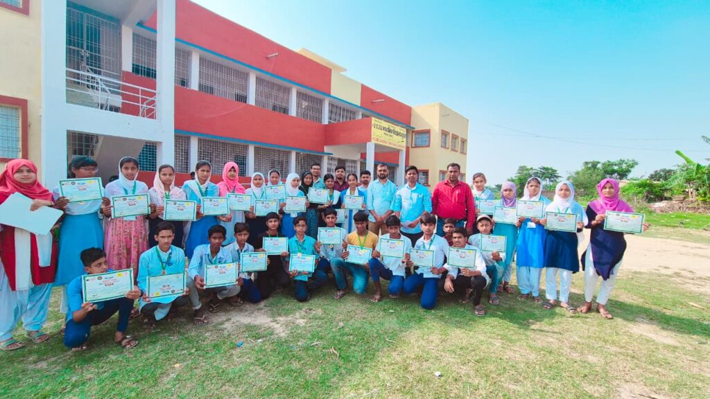 chandan raja With Students 